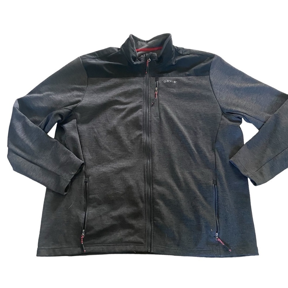 Orvis Men's Bonded Mesh Full-Zip Jacket XXL Gray/Black